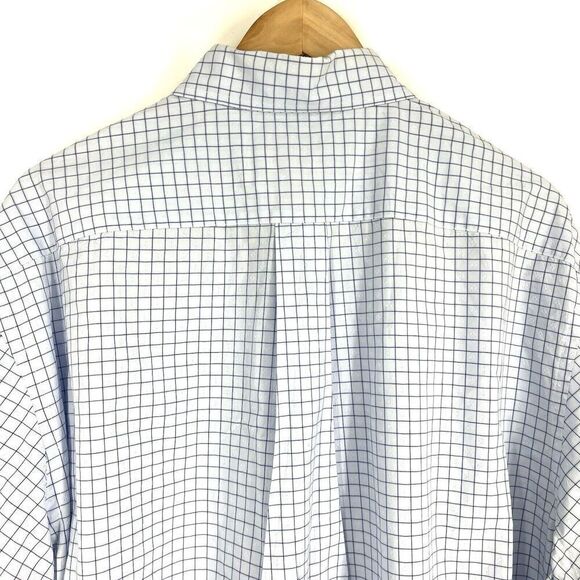 Brooks Brothers Thomas Mason Shirt Size XL Blue Luxury Collection Check Madison - Picture 6 of 9